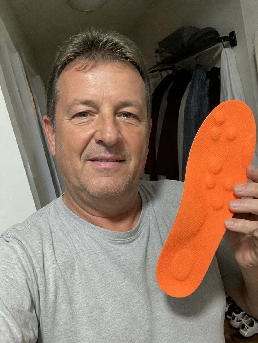 Jürgen M. mit seinen Sohlero Active Komfortsohlen